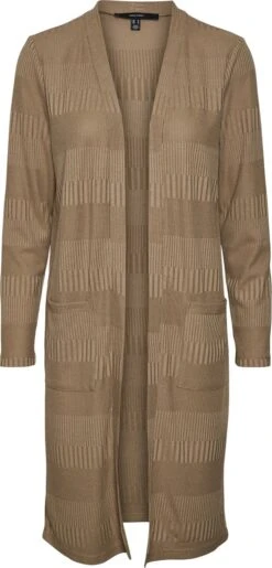 VERO MODA CURVE VMCRUIZE LS OPEN CARDIGAN CURVE Dames Vest - Maat M-46/48