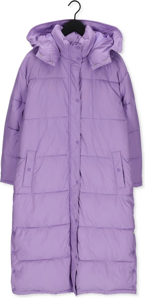 Notre-V Puffer Long Jassen Dames - Winterjas - Lila - Maat L 5 Notre-V Puffer Long Jassen Dames - Winterjas - Lila - Maat L - Afbeelding 3