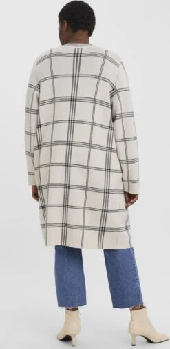 VERO MODA CURVE VMGOLD NEEDLE LS LONG OPEN COATIGA CURVE Dames Vest - Maat M-46/48 -ONLY Winkel 587x1200 1