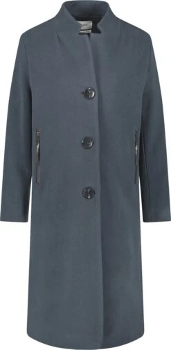 GERRY WEBER Dames Mantel Van Gerecyclede Wol Midnight Blue-40 -ONLY Winkel 587x1200 4