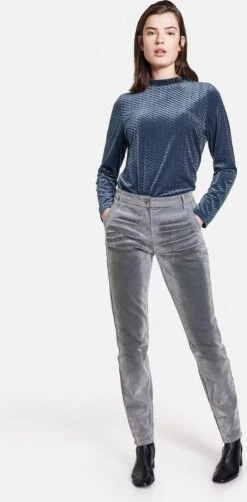 TAIFUN Dames Boyfriend Jeans Met Fluweelachtige Flockprint Silver Quartz-40 -ONLY Winkel 590x1200 4