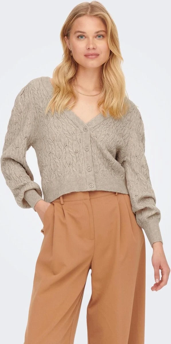 ONLY ONLFIA KATIA STRUCTURE CARDI CC KNT Dames Trui - Maat M 4 ONLY ONLFIA KATIA STRUCTURE CARDI CC KNT Dames Trui - Maat M - Afbeelding 2