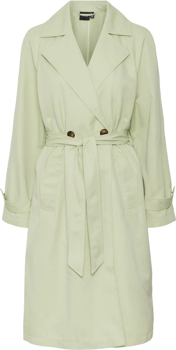 VERO MODA VMLOU LONG TRENCHCOAT NOOS Dames Trenchcoat Reseda - Maat XXL 3 VERO MODA VMLOU LONG TRENCHCOAT NOOS Dames Trenchcoat Reseda - Maat XXL