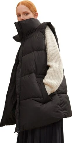 TOM TAILOR Belted Puffer Vest Dames Jas - Maat M -ONLY Winkel 609x1200 2