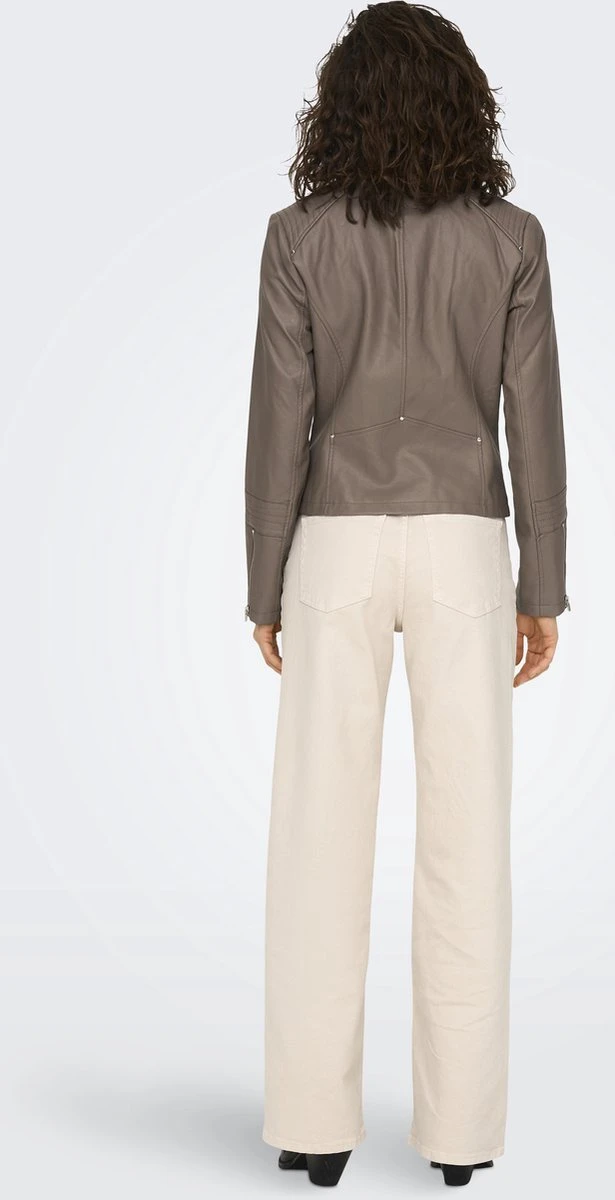 ONLY ONLGEMMA FAUX LEATHER BIKER OTW NOOS Dames Jas - Maat 44 6 ONLY ONLGEMMA FAUX LEATHER BIKER OTW NOOS Dames Jas - Maat 44 - Afbeelding 4