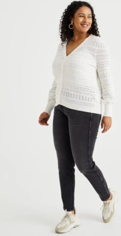 WE Fashion Dames Mid Rise Skinny Jeans Met Stretch - Curve -ONLY Winkel 618x1200 1