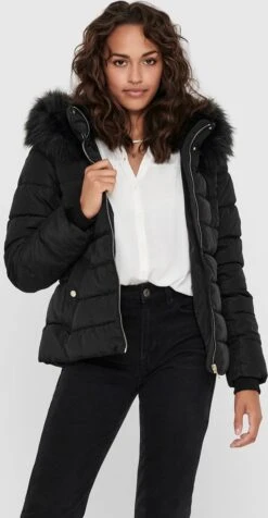 ONLY ONLCAMILLA QUILTED FURHOOD JACKET CC OTW Dames Jas - Maat S -ONLY Winkel 623x1200 13