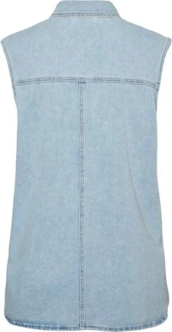 Vero Moda VMPHILINA OVERSIZE DENIM VEST Dames Gilet Light Blue Denim - Maat S -ONLY Winkel 623x1200 15