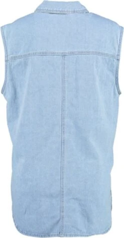 Vero Moda VMPHILINA OVERSIZE DENIM VEST Dames Gilet Light Blue Denim - Maat S -ONLY Winkel 626x1200 5