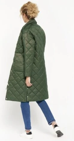 LOLALIZA Lange Gewatteerde Jas Met Ruit - Khaki - Maat M 11 LOLALIZA Lange Gewatteerde Jas Met Ruit - Khaki - Maat M -ONLY Winkel 629x1200 11