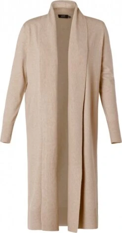 YESTA Bionda Vest - Soft Sand/Melange - Maat 4(54/56)