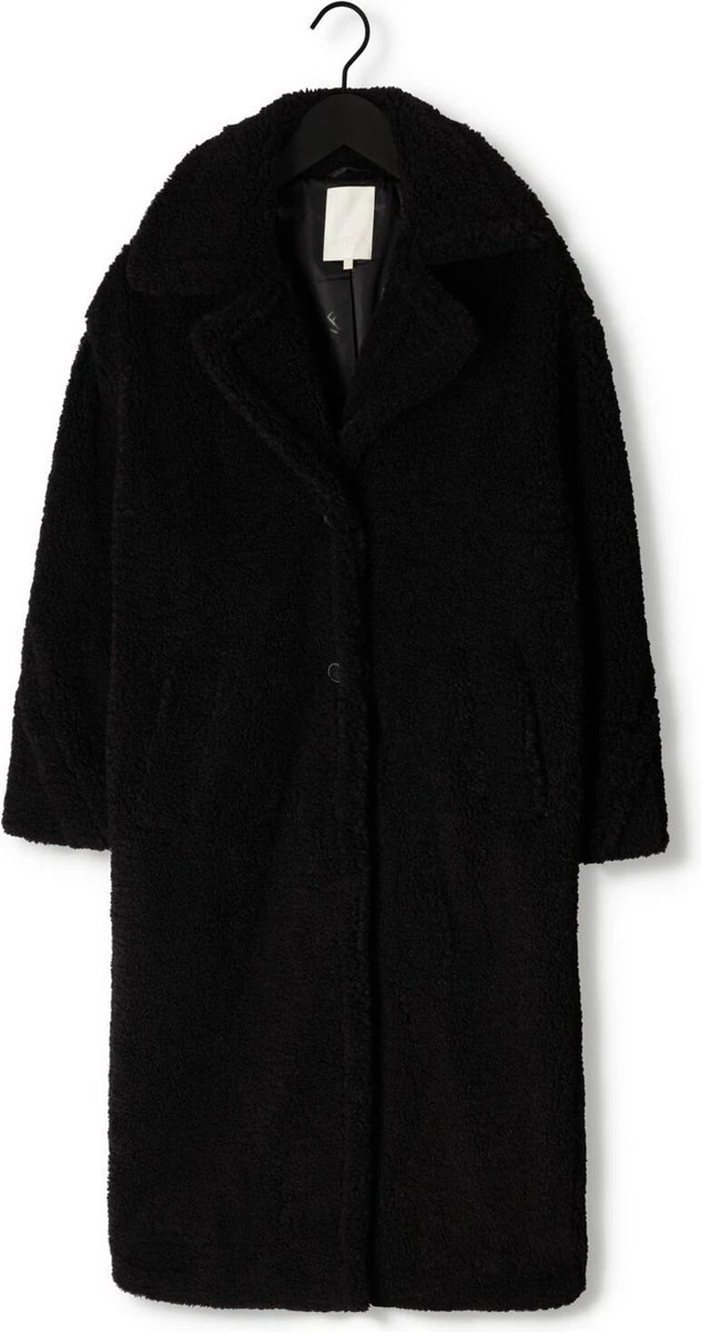 Notre-V Teddy Coat Long Jassen Dames - Winterjas - Zwart - Maat M 4 Notre-V Teddy Coat Long Jassen Dames - Winterjas - Zwart - Maat M - Afbeelding 2