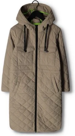 Beaumont Long Padded Parka Jassen Dames - Zomerjas - Taupe - Maat 40 -ONLY Winkel 659x1200 1