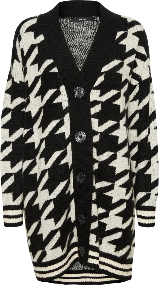 VERO MODA VMKIMBERLY LS V-NECK LONG CARDIGAN Dames Vest - Maat XS 3 VERO MODA VMKIMBERLY LS V-NECK LONG CARDIGAN Dames Vest - Maat XS