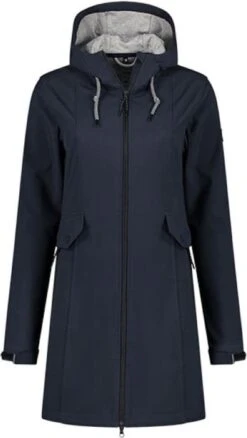 Kjelvik Britt Navy Softshell Parka Jas 42