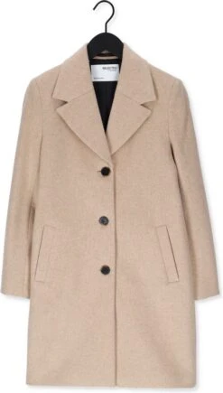 Selected Sasja Wool Dames Casual Jas Beige -ONLY Winkel 682x1200 12