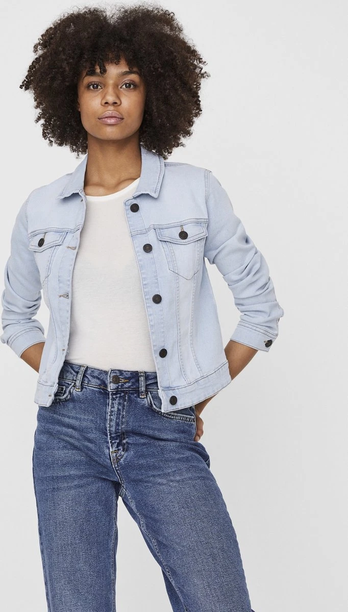 NOISY MAY NMDEBRA L/S DENIM JACKET LB NOOS Dames Jas - Maat S 7 NOISY MAY NMDEBRA L/S DENIM JACKET LB NOOS Dames Jas - Maat S - Afbeelding 5