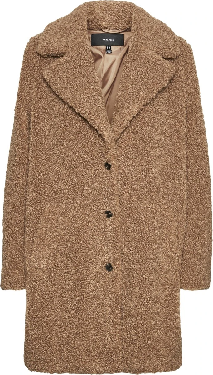 VERO MODA VMKYLIE AW22 TEDDY COAT BOOS Dames Jas - Maat XL 3 VERO MODA VMKYLIE AW22 TEDDY COAT BOOS Dames Jas - Maat XL