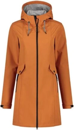 Kjelvik Britt Oranje Softshell Parka Jas 46