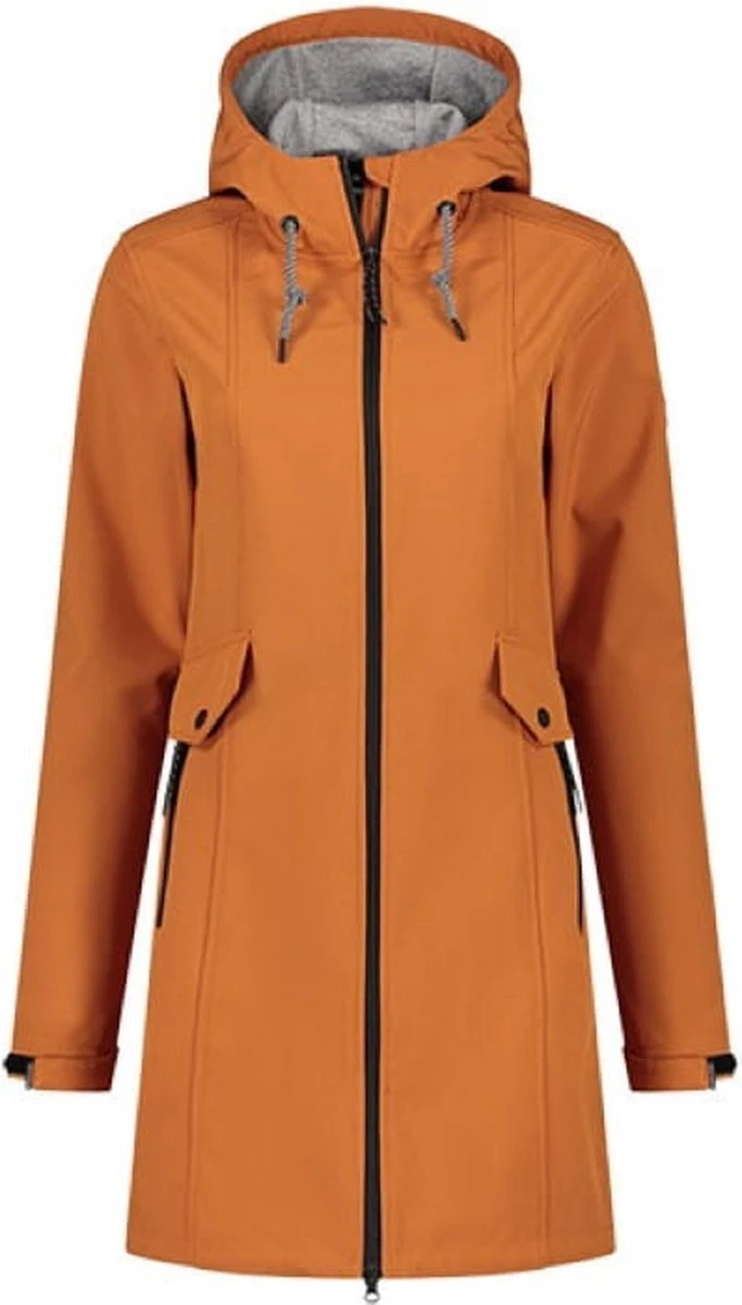 Kjelvik Britt Oranje Softshell Parka Jas 46 3 Kjelvik Britt Oranje Softshell Parka Jas 46