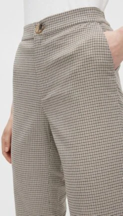 Only Broek Onljoss Mw Flared Slit Check Pant T 15273008 Quarry/dark Olive Dames Maat - W36 X L32 -ONLY Winkel 685x1200 3