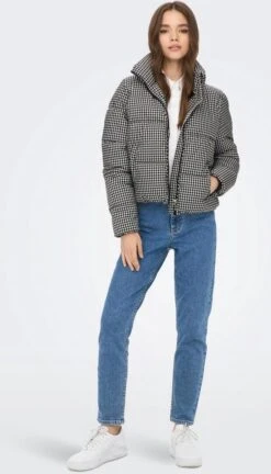 ONLY ONLTABITTA CHECK SHORT PUFFER CC OTW Dames Jas - Maat S -ONLY Winkel 686x1200 12