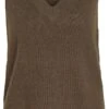 Vila Trui Viril Knit Rib V-neck S/l Vest - No 14067804 Crocodile Dames Maat - XS