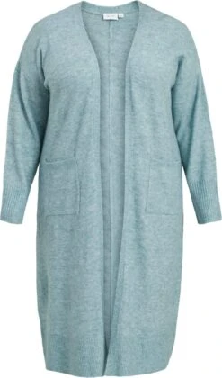 EVOKED VILA VICILIA L/S LONG KNIT CARDIGAN/SU/CUR Dames Vest - Maat 48