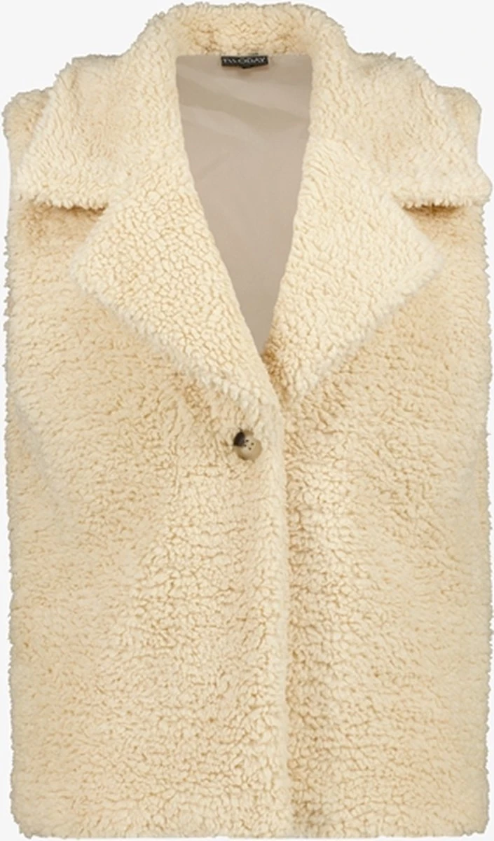 TwoDay Dames Teddy Gilet Beige - Maat XL 3 TwoDay Dames Teddy Gilet Beige - Maat XL