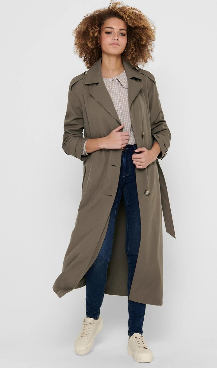 ONLY ONLLINE X-LONG TRENCHCOAT OTW NOOS Dames Trenchcoat - Maat XL 8 ONLY ONLLINE X-LONG TRENCHCOAT OTW NOOS Dames Trenchcoat - Maat XL - Afbeelding 6