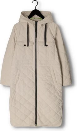 Beaumont Long Padded Parka Jassen Dames - Zomerjas - Creme - Maat 38 -ONLY Winkel 707x1200 3