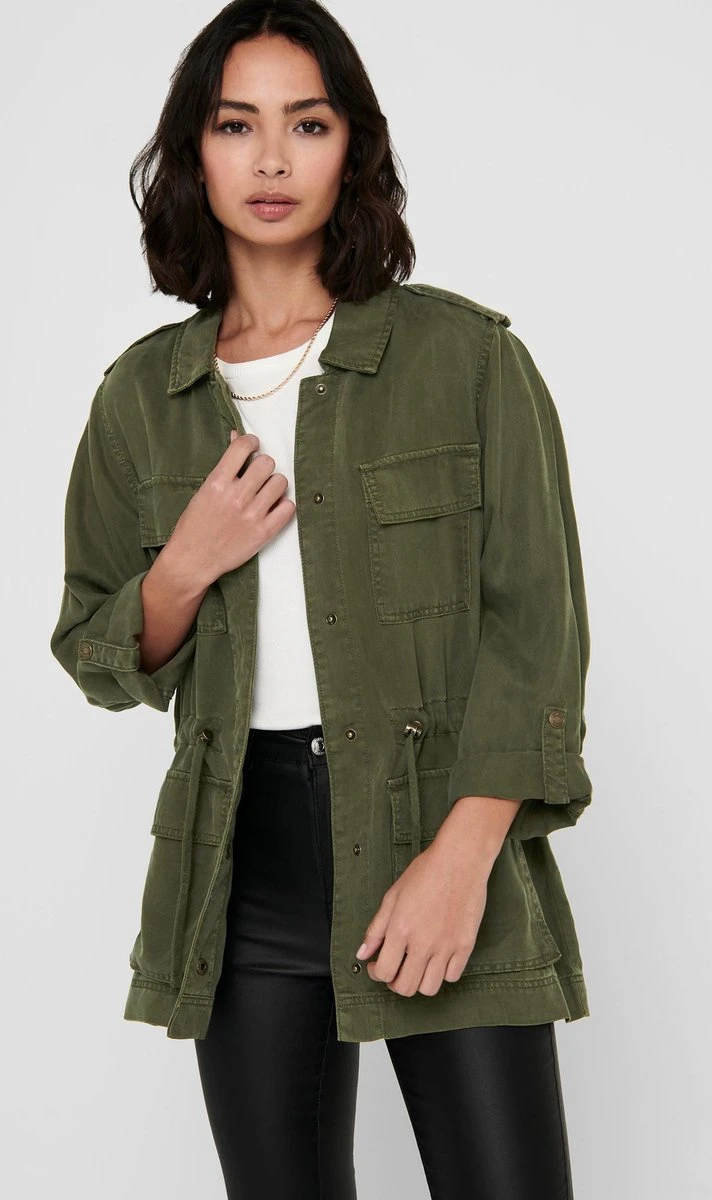 ONLY ONLKENYA LIFE UTILITY JACKET CC OTW Dames Jas - Maat L 9 ONLY ONLKENYA LIFE UTILITY JACKET CC OTW Dames Jas - Maat L - Afbeelding 7