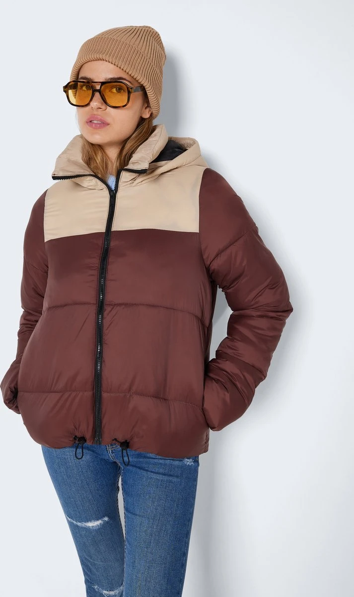 NOISY MAY NMALES LS PADDED COLORBLOCK HOOD JCKT KO Dames Jas - Maat M 9 NOISY MAY NMALES LS PADDED COLORBLOCK HOOD JCKT KO Dames Jas - Maat M - Afbeelding 7