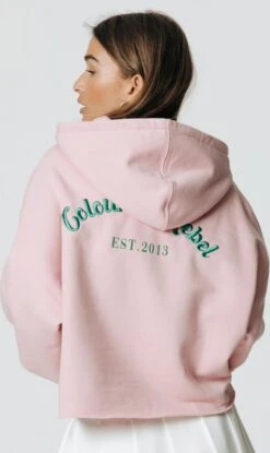 Colourful Rebel Logo Embro Hoodie Roze Dames - Oversized Fit - Polyester - M -ONLY Winkel 714x1200 7