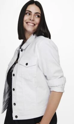 ONLY CARMAKOMA CARWESPA LS JACKET WHITE DNM Dames Jas - Maat 46 -ONLY Winkel 722x1200 4