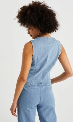 WE Fashion Dames Denim Gilet 11 WE Fashion Dames Denim Gilet -ONLY Winkel 723x1200 2