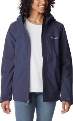 Columbia Omni-Tech Jas Dames Met Capuchon - Dames Heren Waterdicht & Winddicht - Outdoorjas Winter - Blauw - Maat M -ONLY Winkel 724x1200