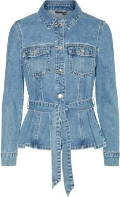 VERO MODA VMLARA LS BELT DENIM JACKET Dames - Maat XL 5 VERO MODA VMLARA LS BELT DENIM JACKET Dames - Maat XL -ONLY Winkel 730x1200 1