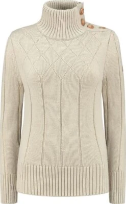 Travelin' Jumper Mora - Dames Trui Winter - Mock Neck - Ecru - Maat XXL 9 Travelin' Jumper Mora - Dames Trui Winter - Mock Neck - Ecru - Maat XXL -ONLY Winkel 743x1200 7