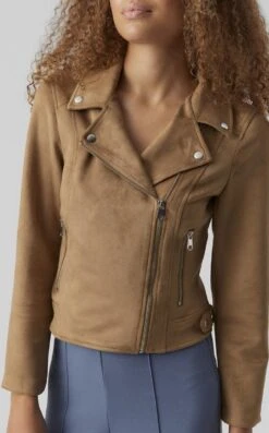 Vero Moda Jas Vmjose Short Faux Suede Jacket Boos 10277575 Tigers Eye Dames Maat - M -ONLY Winkel 746x1200 3