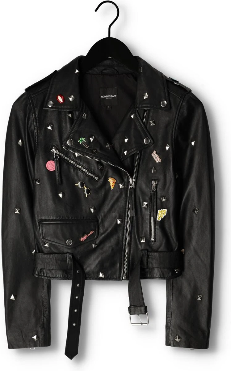 Goosecraft Gc Marly Studs Biker Jassen Dames - Zomerjas - Zwart - Maat M 7 Goosecraft Gc Marly Studs Biker Jassen Dames - Zomerjas - Zwart - Maat M - Afbeelding 5