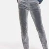 TAIFUN Dames Boyfriend Jeans Met Fluweelachtige Flockprint Silver Quartz-40
