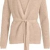Vila Vest Viril L/s Belt Knit Cardigan 14075866 Natural Melange Dames Maat - M -ONLY Winkel 763x1200 3