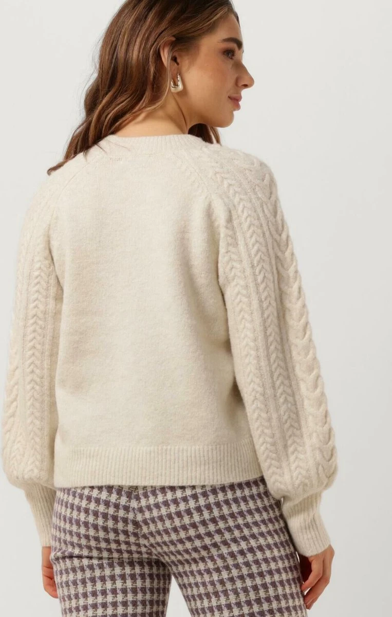 MSCH Copenhagen Mschpeggy Pullover Truien & Vesten Dames - Sweater - Hoodie - Vest- Gebroken Wit - Maat S/M 4 MSCH Copenhagen Mschpeggy Pullover Truien & Vesten Dames - Sweater - Hoodie - Vest- Gebroken Wit - Maat S/M - Afbeelding 2