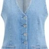 WE Fashion Dames Denim Gilet