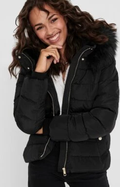 ONLY ONLCAMILLA QUILTED FURHOOD JACKET CC OTW Dames Jas - Maat S -ONLY Winkel 770x1200 8