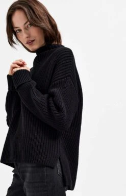 Selected Femme Selma LS Knit Pullover Black -ONLY Winkel 772x1200 1