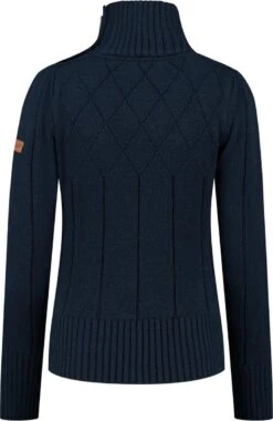 Travelin' Jumper Mora - Dames Trui Winter - Mock Neck - Donkerblauw - Maat M 7 Travelin' Jumper Mora - Dames Trui Winter - Mock Neck - Donkerblauw - Maat M -ONLY Winkel 780x1200 3