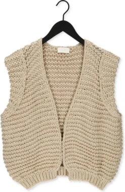 Notre-V Knit Gilet Blazers Dames - Beige - Maat ONESIZE -ONLY Winkel 784x1200 5