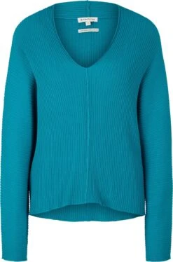 TOM TAILOR Knit Batwing V-neck Dames Trui - Maat S